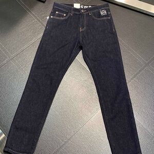 High end cut men's black casual jeans